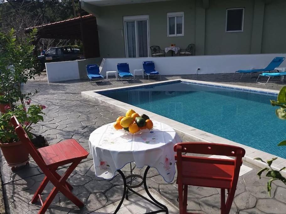 Greek Style Ground Floor Apartment & Pool Ialysos (Rhodes) Exterior foto