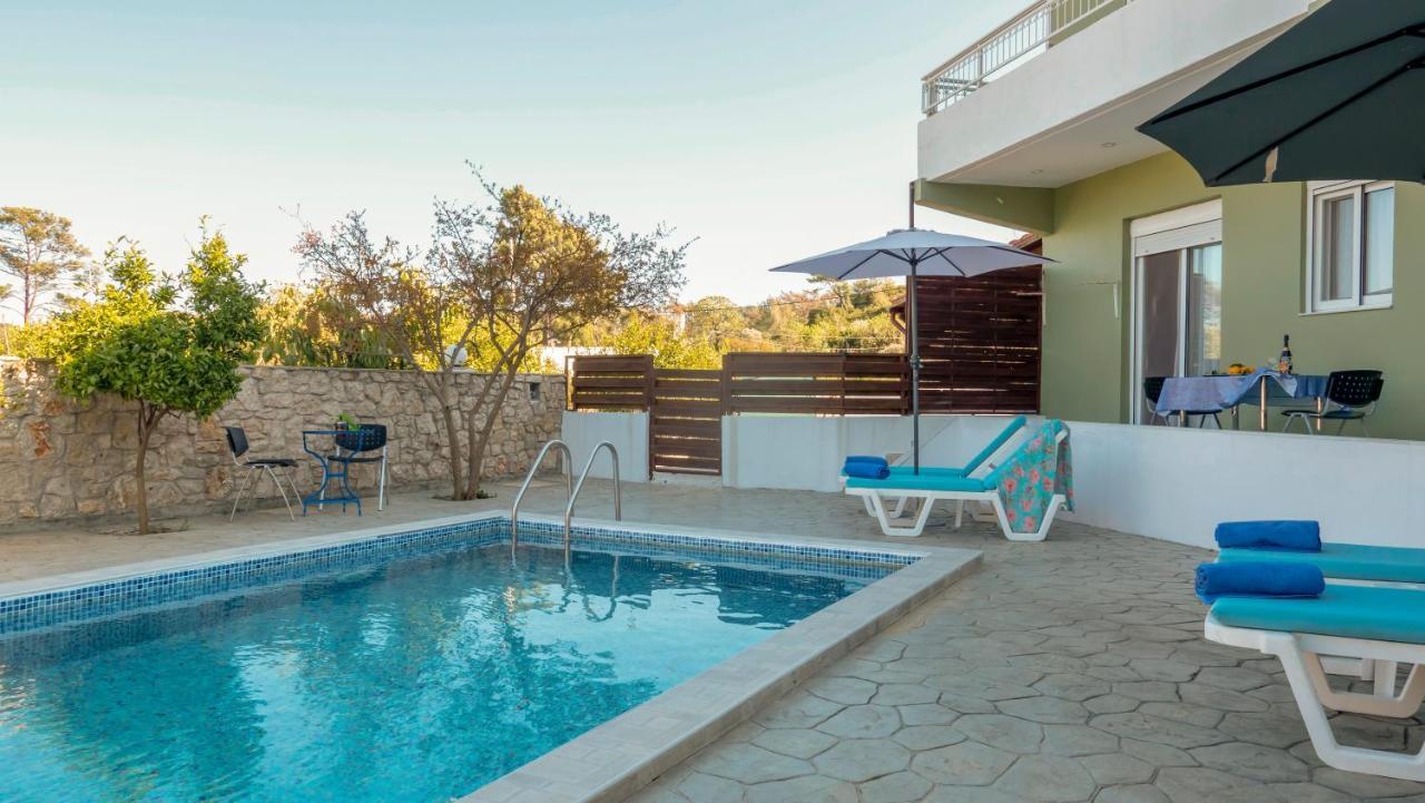 Greek Style Ground Floor Apartment & Pool Ialysos (Rhodes) Exterior foto