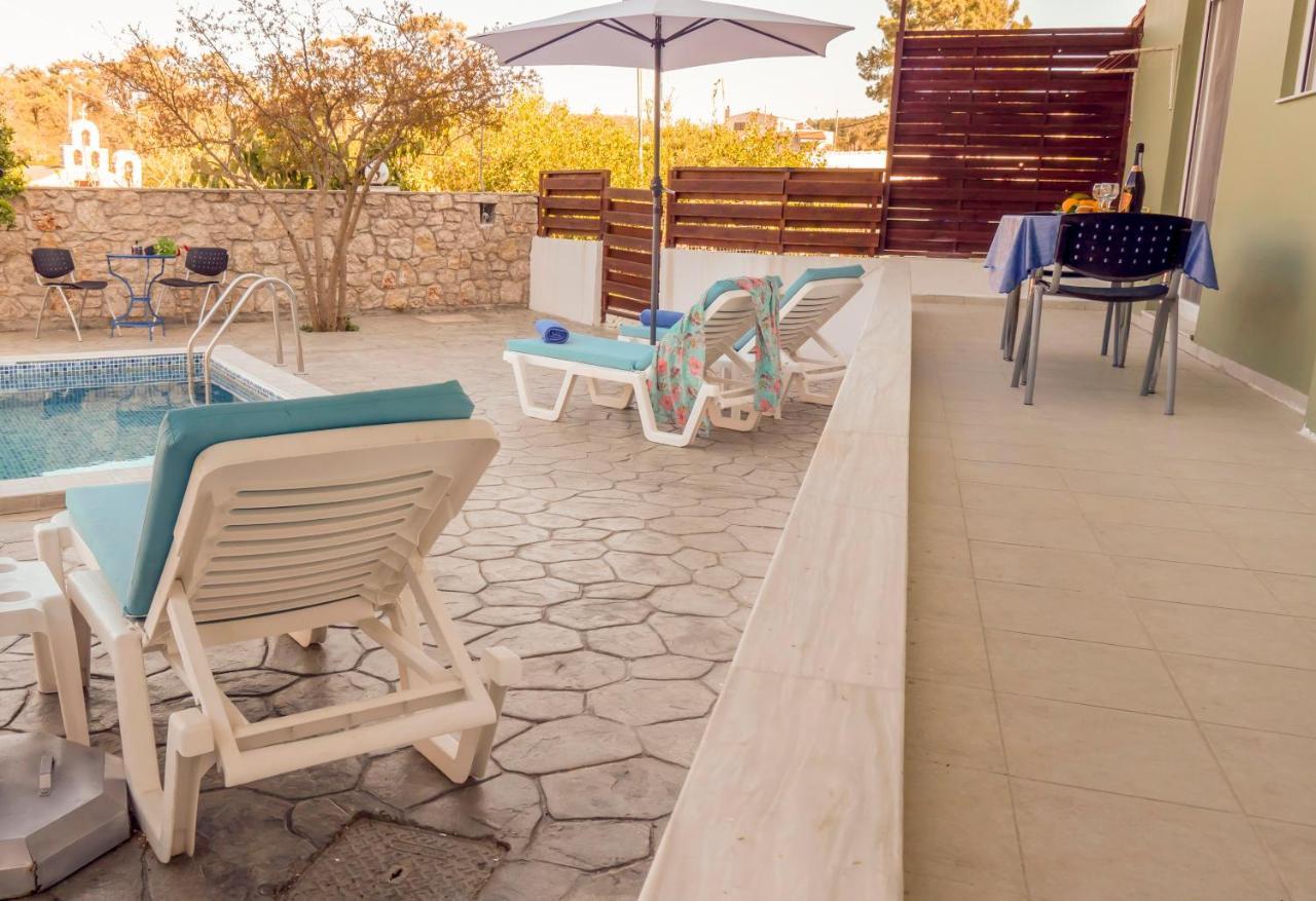 Greek Style Ground Floor Apartment & Pool Ialysos (Rhodes) Exterior foto